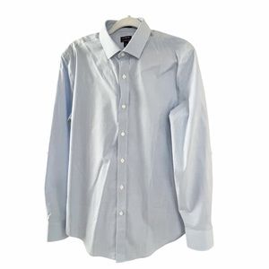J Crew Men’s Flex Wrinkle Free Slim Cut Long Sleeve Button Down Light Blue NWOT